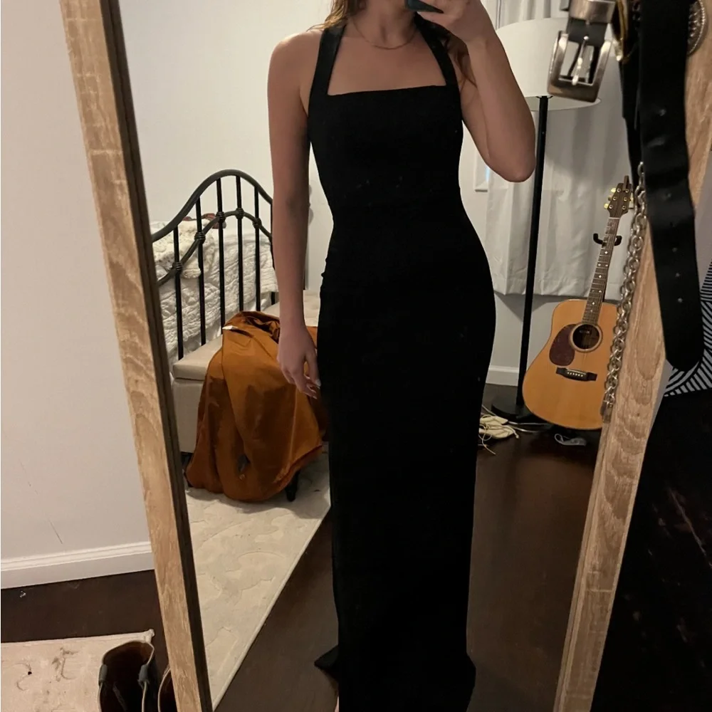 Lulu's Black Maxi Dress - Picture 8 of 8